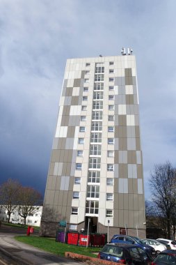 İngiltere 'nin Luton kasabasında İngiliz Yolu ve Trafiği