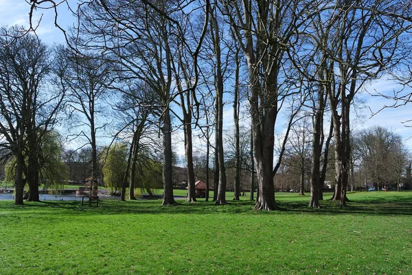 地元の公共公園でLeagrave Luton Town English — ストック写真
