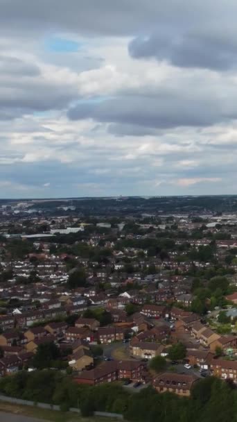英国卢顿市的空中景观 — 图库视频影像