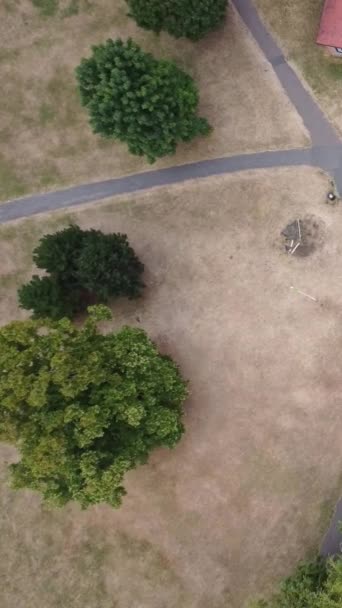 Luftaufnahme Des Parks Luton England Großbritannien — Stockvideo