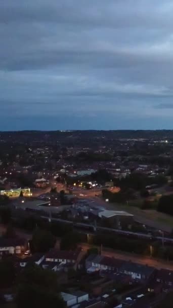 England Luton Červen 2022 Britské Silnice Město Krásný Luton Město — Stock video