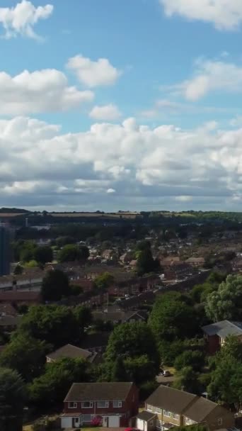 Vista Aérea Luton City Inglaterra — Vídeo de Stock