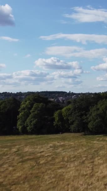 Αγγλανδια Λουτον Ιουλιου 2022 Πλάνα Υψηλής Γωνίας Του Δημόσιου Πάρκου — Αρχείο Βίντεο