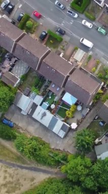 Luton City 'nin yüksek açılı görüntüleri. Günbatımında İHA 'nın Kamerasıyla Görüntü Yakalandı