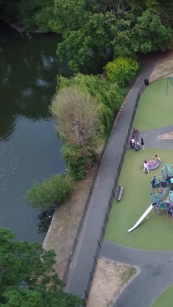 Letecký Pohled Park Lutonu Anglie Velká Británie — Stock video