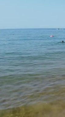 İngiltere 'nin Bournemouth Sahili Yüksek Açılı Hava Görüntüsü