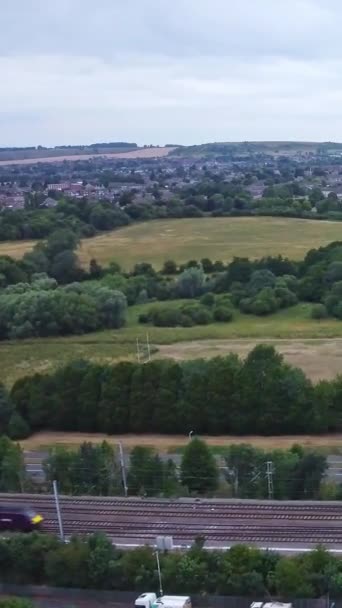Aerial View Luton Leagrave England — Stock Video