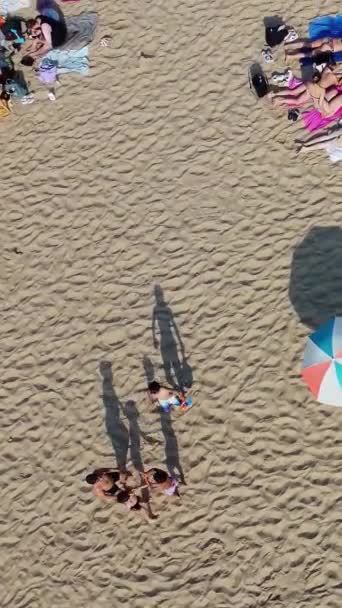 Ngiltere Nin Bournemouth Sahili Yüksek Açılı Hava Görüntüsü — Stok video
