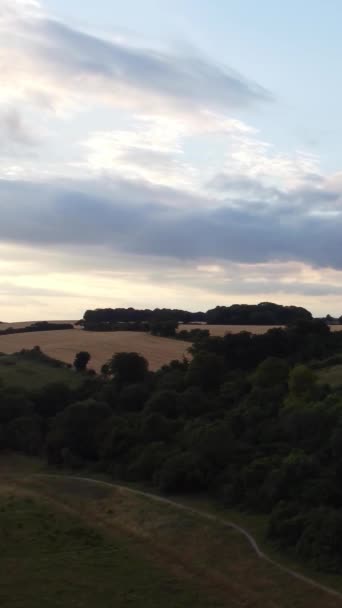 High Angle View Dramatic Clouds Luton Town England Verenigd Koninkrijk — Stockvideo