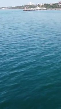 gök mavisi deniz suyu dalgalanması, hava manzarası 