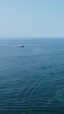 gök mavisi deniz suyu dalgalanması, hava manzarası 