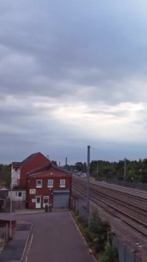 Şehrin güzel havadan görünümü  