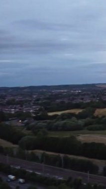 Şehrin güzel havadan görünümü  