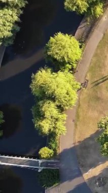 İngiliz kırsal havadan görünümü