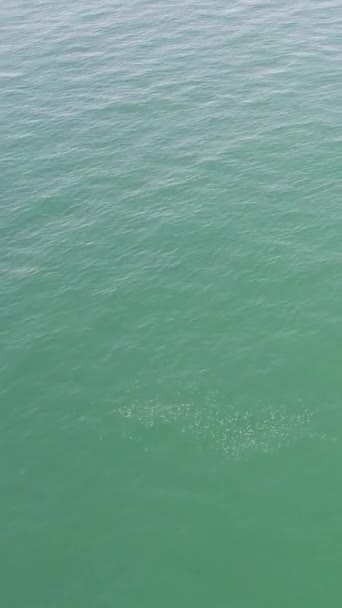 Рябь Голубой Морской Воды Вид Воздуха — стоковое видео