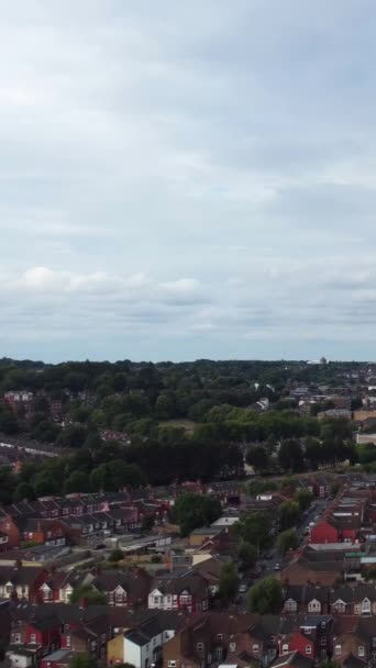Luftbild Der Stadt Bewölkten Tag — Stockvideo