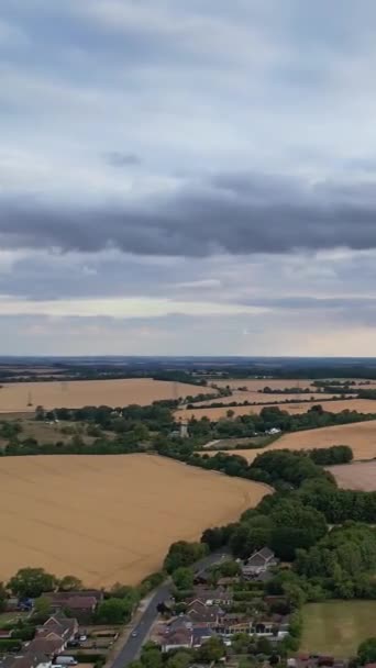 Splendide Nuvole Sulla Città Britannica Giorno — Video Stock