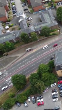 Şehrin güzel havadan görünümü 