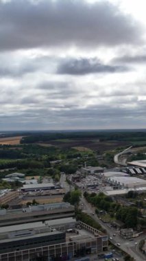 Şehrin güzel havadan görünümü 