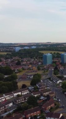 Şehrin güzel havadan görünümü 