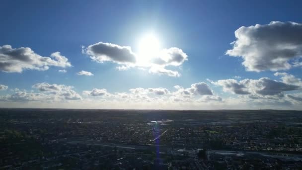 Nejkrásnější Obloha Pohybující Mraky Nad Městem — Stock video