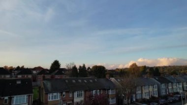 İngiliz Şehri 'nde Hızlı Hareket Eden Bulutlar, Zaman Süratli Görüntü