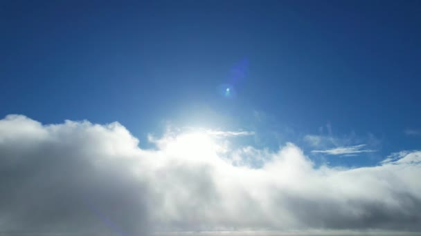 Najpiękniejsze Niebo Ruchome Chmury Nad Miastem — Wideo stockowe