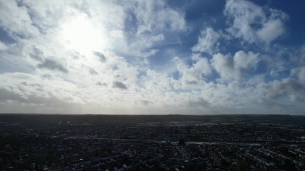 Cielo Più Bello Nuvole Movimento Sulla Città — Video Stock