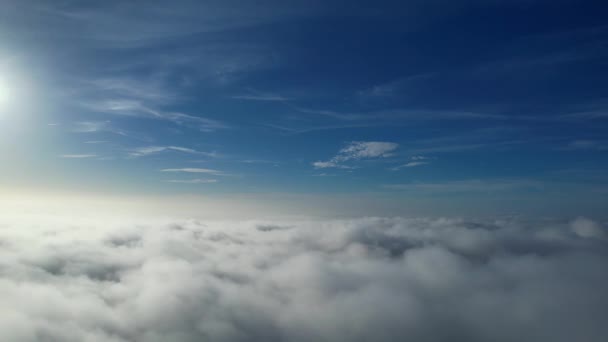 Piękny High Angle Nagranie Dramatycznych Chmur Nieba — Wideo stockowe
