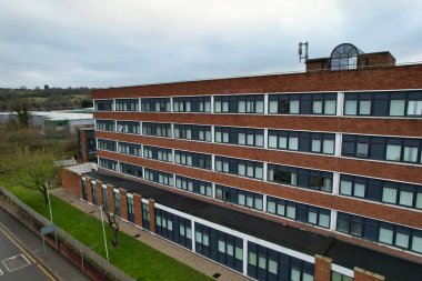 Günbatımında Hava Şehri Görünümü