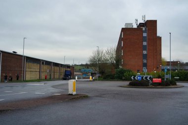 Gün batımında Şehir ve Yol 