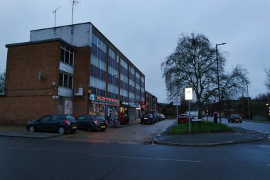 Gün batımında Şehir ve Yol 