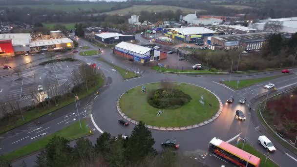 Luton Egyesült Királyság 29Th March 2023 High Angle Footage Roads — Stock videók