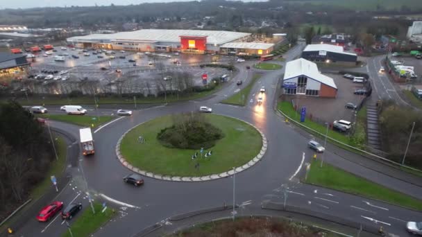 Luton 29Th March 2023 High Angle Footage Roads Luton Town — Stock Video