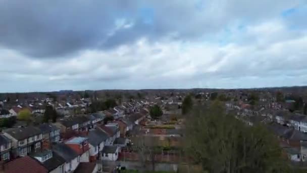 High Angle Drone Footage Luton Város Anglia — Stock videók