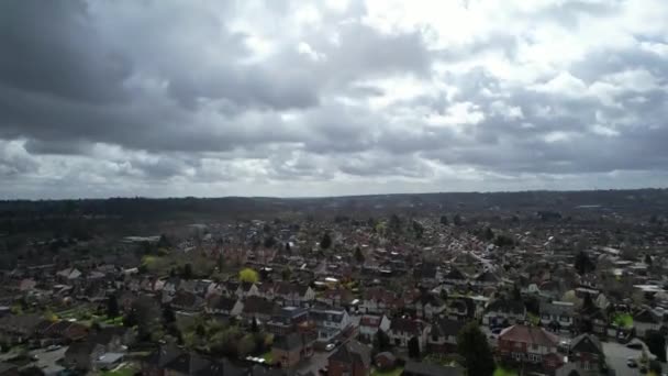 High Angle Drone Footage Luton Town England — Stock Video