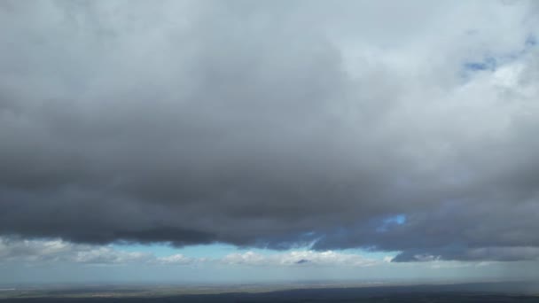Imagini Frumoase Unghi Înalt Nori Dramatici Cer — Videoclip de stoc