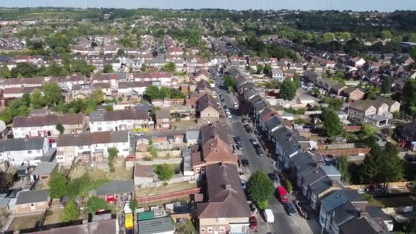 Video Del Drone Alto Angolo Luton Town England — Video Stock