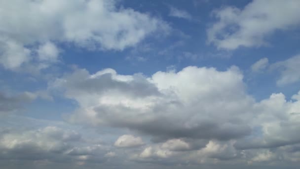 Vista Alto Angolo Nuvole Drammatiche Luton Town England Regno Unito — Video Stock