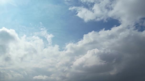 Piękny High Angle Nagranie Chmur Nieba — Wideo stockowe