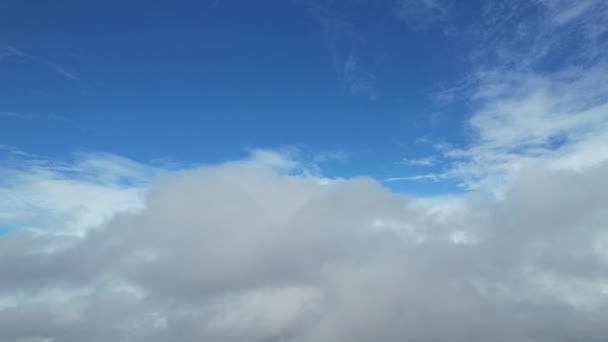 Hermoso Alto Ángulo Imágenes Nubes Cielo — Vídeos de Stock