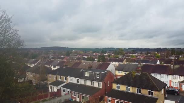 Nagranie Drona High Angle Luton Town England — Wideo stockowe