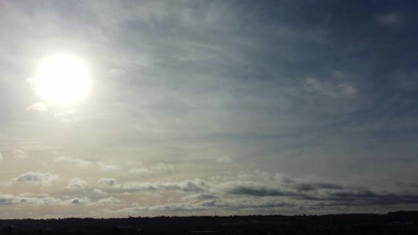 Krásné Vysokoúhlé Záběry Mraků Oblohy — Stock video