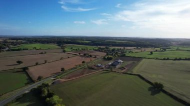 İngiltere 'nin en güzel İngiliz kırsalının en iyi hava manzarası.