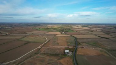 İngiltere 'nin en güzel İngiliz kırsalının en iyi hava manzarası.