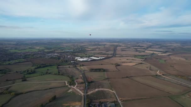 Melhor Vista Aérea Paisagem Mais Bonita Campo Britânico Inglaterra Reino — Vídeo de Stock