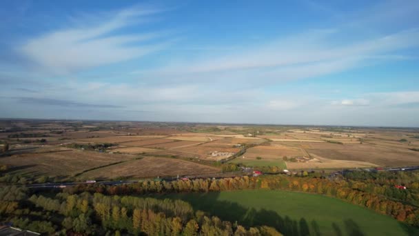 Nejlepší Letecký Pohled Nejkrásnější Krajinu Britské Krajiny Anglie Velká Británie — Stock video
