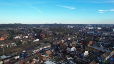 İngiltere, ENGLAND, LUTON - 22ND APRIL, 2023: Luton Town Centre 's Buildings and City View' in Hava Görüntüsü