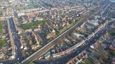 İngiltere, ENGLAND, LUTON - 22ND APRIL, 2023: Luton Town Centre 's Buildings and City View' in Hava Görüntüsü