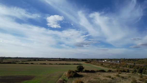 英国乡村风景最美的空中景观英国乡村风景最美的空中景观 — 图库视频影像